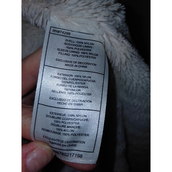 Madden Girl Faux Fur Lined Hood Puffer Quilted Large Black Jacket - Picture 13 of 15